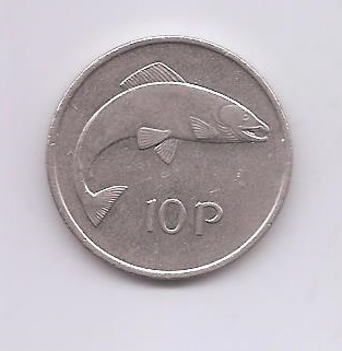 IRLANDA DEL AÑO 1975 DE 10 PENCE